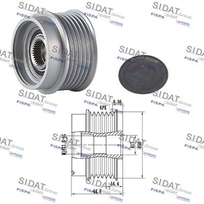 SIDAT Generator friløbskobling 455301 Generator friløbskobling SIDAT PT CRUISER 455301 billig