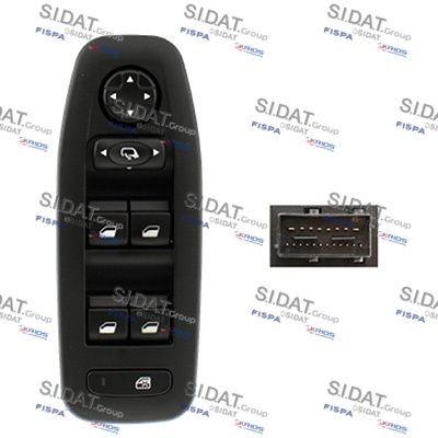 SIDAT Bouton de lève-vitre 5.145839A2 Commande de vitre SIDAT BOXER 5.145839A2 pas cher