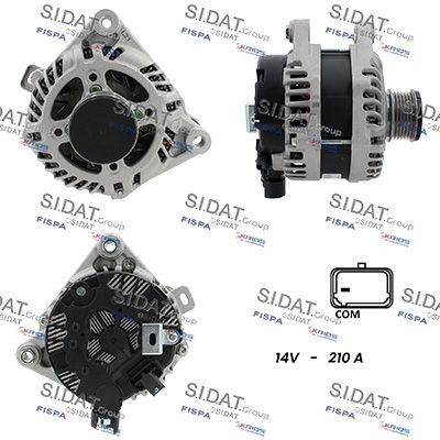 SIDAT Dynamo / Alternator A12MH1425A2 A12MH1425A2 Dynamo PEUGEOT 3008 SIDAT