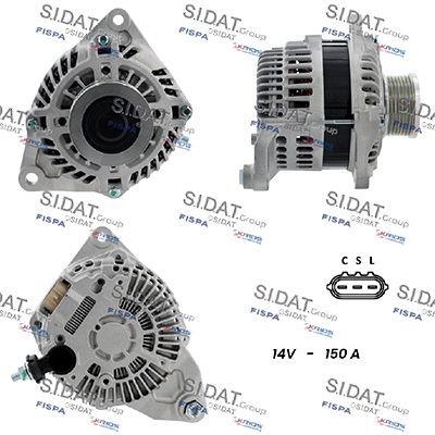 SIDAT Alternátor A12MH1430A2 Alternátor SIDAT TOYOTA A12MH1430A2