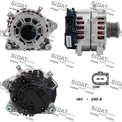 SIDAT Alternador A12VA1434A2 A12VA1434A2 Motor de arranque alternador MAZDA XEDOS SIDAT