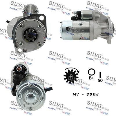 SIDAT Motorino avviamento S12HT0967A2 S12HT0967A2 Motorino avviamento SIDAT DODGE CALIBER costo