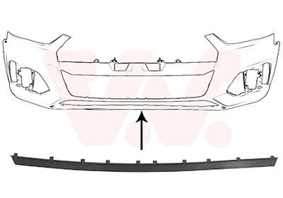 VAN WEZEL Frontspoiler 0389500 0389500 VAN WEZEL front spoiler AUDI A3