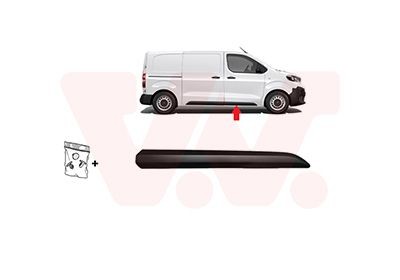 VAN WEZEL Pynte- / beskyttelsesliste, dør 0944424 VAN WEZEL 0944424 Pynte- / beskyttelsesliste, dør