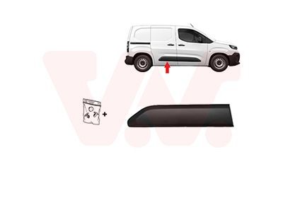 VAN WEZEL Pynte- / beskyttelseslist, dør 0991426 Beskyttelseslist VAN WEZEL TOYOTA 0991426