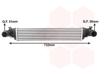 VAN WEZEL Intercooler 21014700 21014700 Intercooler JEEP RENEGADE VAN WEZEL