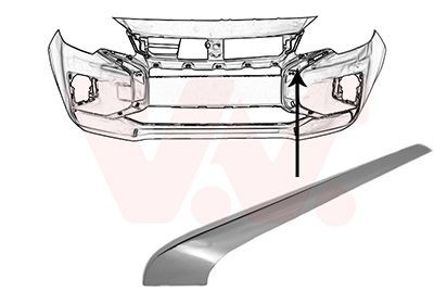 VAN WEZEL Bandeau pare-choc 3266581 VAN WEZEL 3266581 Bandeau pare-choc