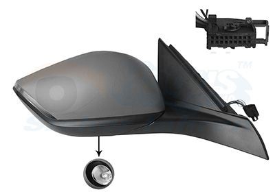 Ārējais atpakaļskata spogulis VAN WEZEL 4093818 VAN WEZEL 4093818 Atpakaļskata spogulis PEUGEOT 308 2024
