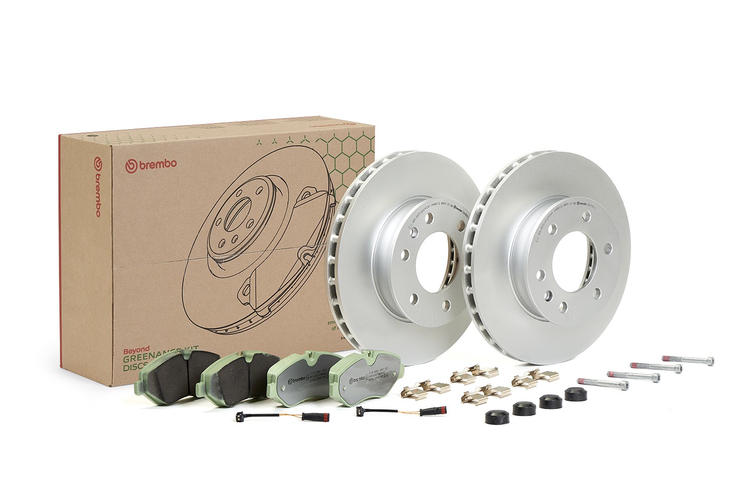 BREMBO Bromssats, skivbroms KT 10 053 BREMBO KT 10 053 bromssats Sprinter 3-t W910 pris
