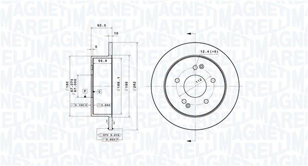 MAGNETI MARELLI Bremseskive 360406219401 Skiver MAGNETI MARELLI MG MG 6 360406219401
