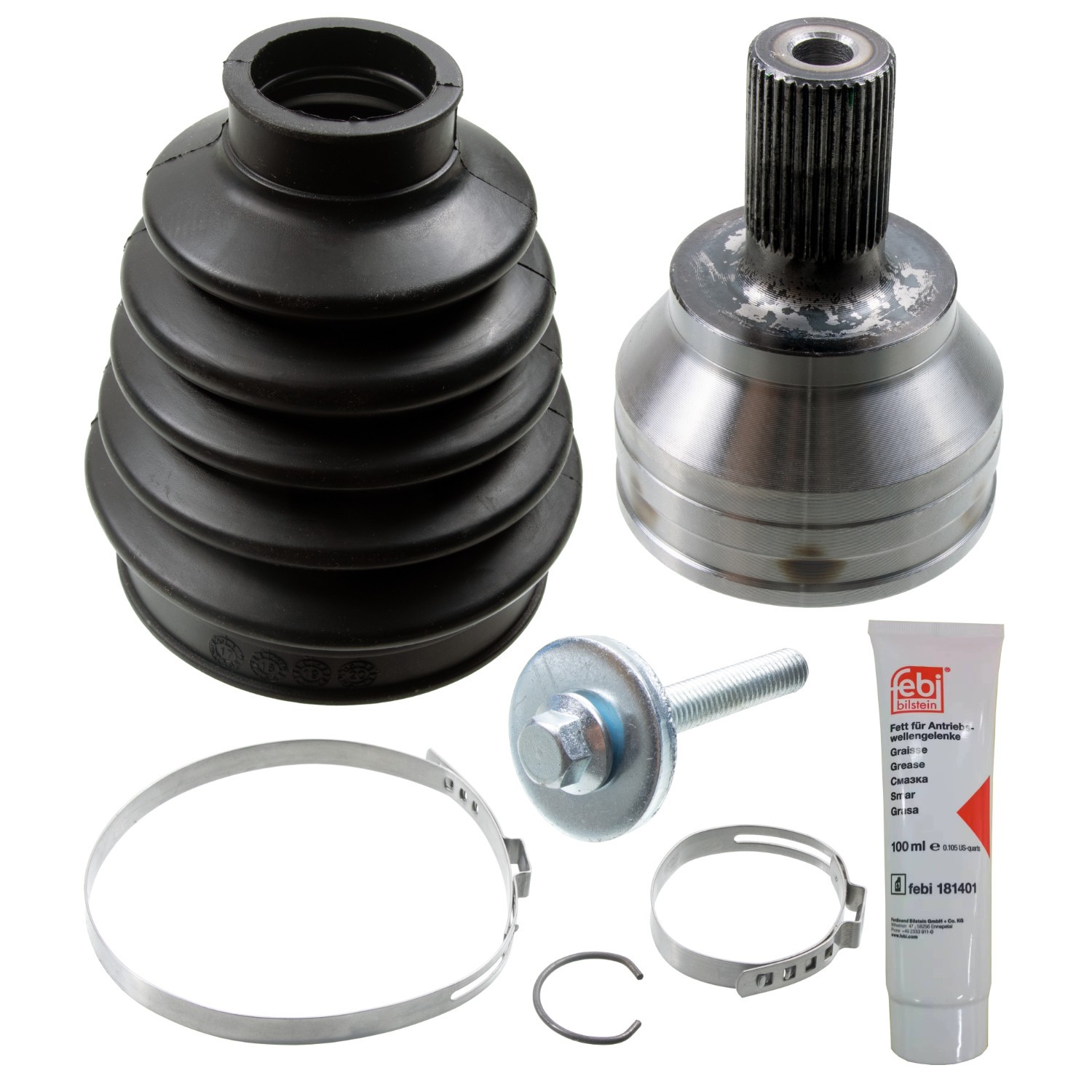 FEBI BILSTEIN Ledsæt, drivaksel 186433 Knokkelled FEBI BILSTEIN TRANSIT COURIER 186433 billig