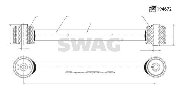 SWAG Draagarm 33 11 1699 Draagarm set JEEP SWAG 33 11 1699