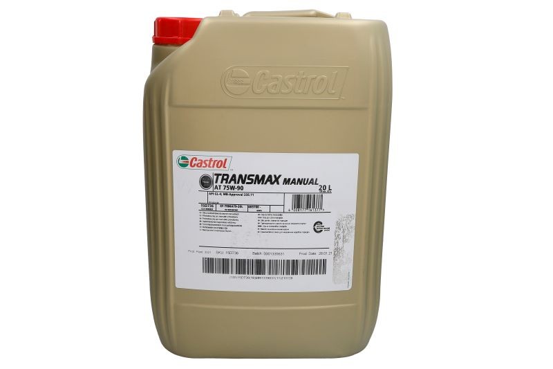 CASTROL Λάδι κιβωτίου ταχυτήτων 16096B 16096B Βαλβολίνες CASTROL FORD KUGA