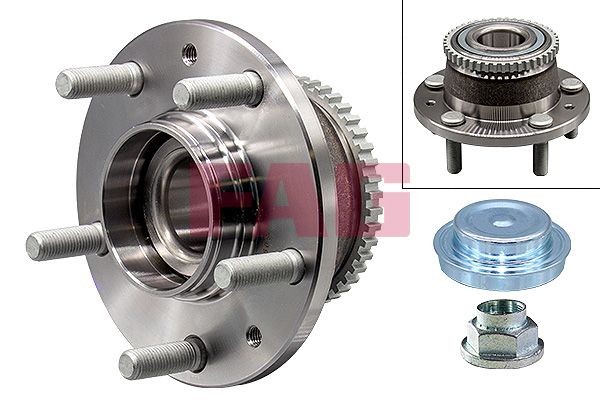 Kit de roulement de roue FAG 713 6156 30 FAG 713 6156 30 Moyeu de roue arrière gauche droite Mazda MPV 2005