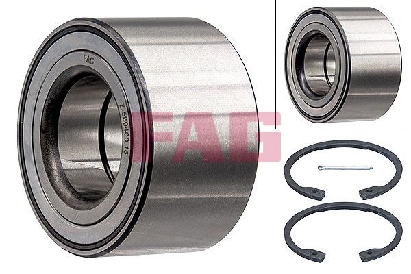 FAG Kit de rolamento de roda 713 6441 50 Suspensão Opel Corsa B: Kit de rolamento de roda FAG 713 6441 50