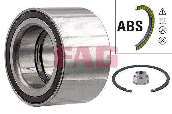 FAG Wheel bearing kit 713 6450 40 713 6450 40 FAG wheel bearing RENAULT MODUS / GRAND MODUS