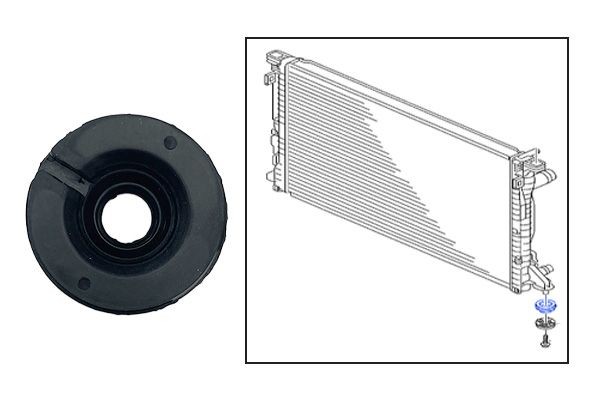3RG Suspension, radiateur 83780 83780 Pièces de fixation du radiateur 3RG PEUGEOT 208