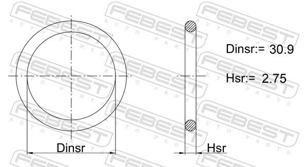 FEBEST Pakning, oliefilterhus 01400-010 01400-010 Pakning, oliefilterhus MERCEDES-BENZ T1 Bus FEBEST