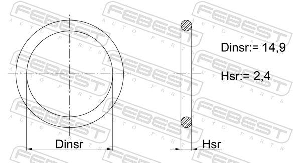 FEBEST Pakning, oliesi 04400-004 04400-004 Pakning, oliefilterhus FEBEST MERCEDES-BENZ T1 Bus
