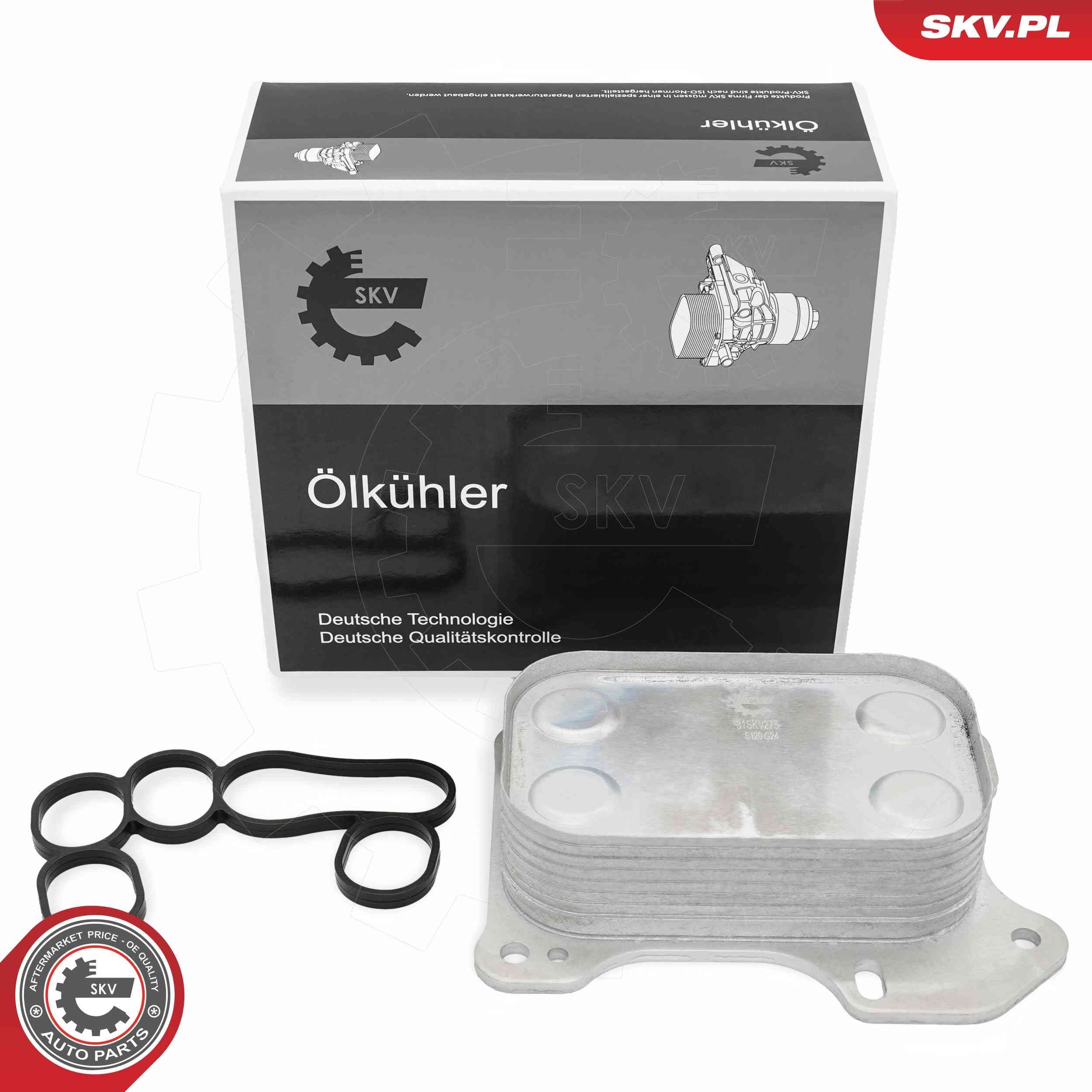 ESEN SKV Oljekjøler, motorolje 31SKV275 ESEN SKV 31SKV275 Oljekjøler Fiat 500 Cabrio billige