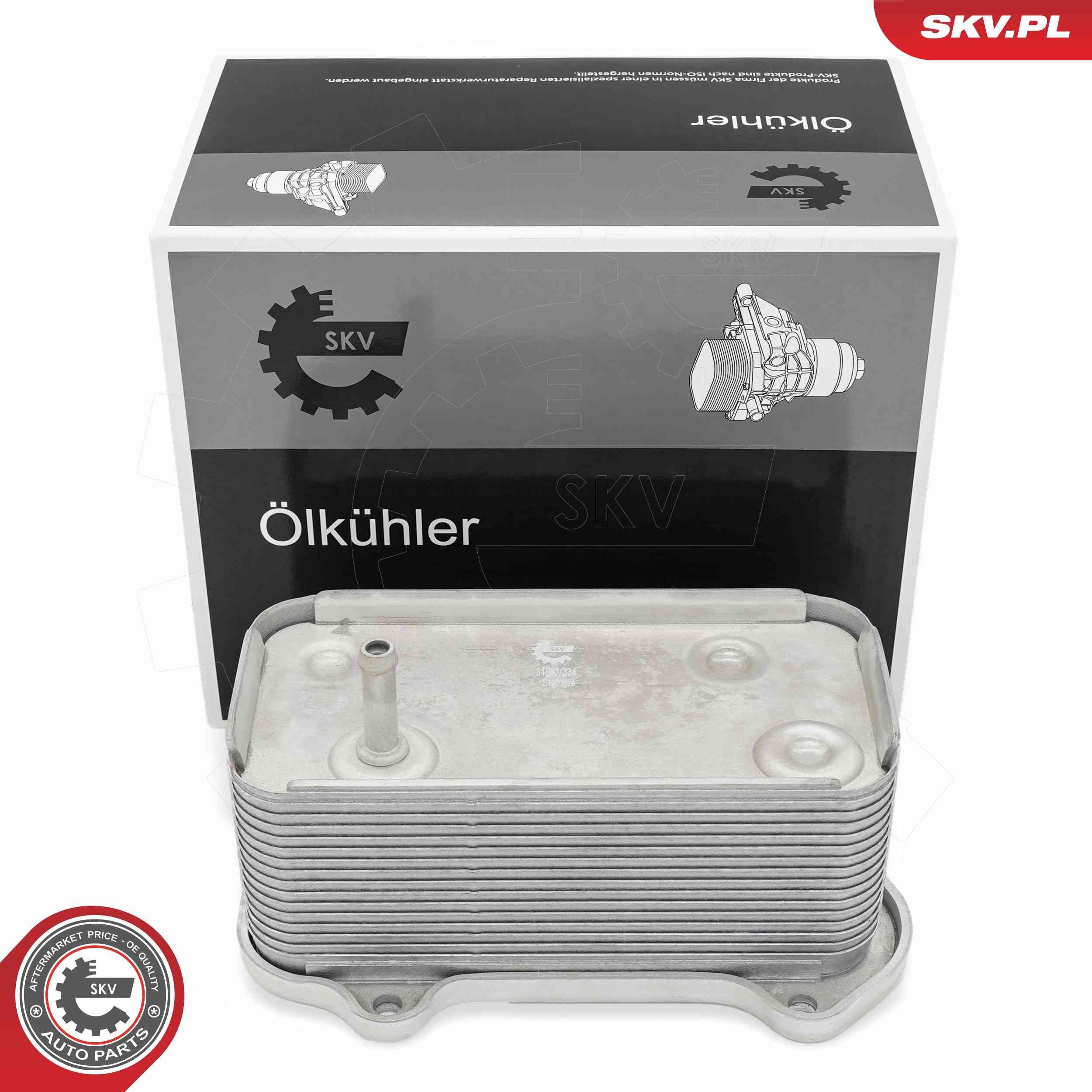 ESEN SKV Õliradiaator, mootoriõli 31SKV334 ESEN SKV 31SKV334 originaal Õlijahuti Porsche 986 hind