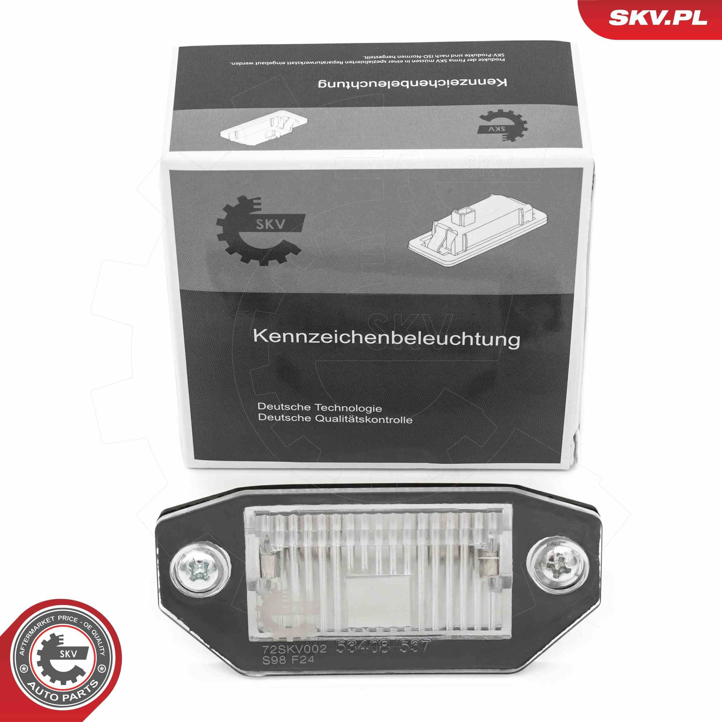 ESEN SKV Éclairage de plaque d'immatriculation 72SKV002 voiture Ampoule feu eclaireur de plaque ESEN SKV 72SKV002 acheter