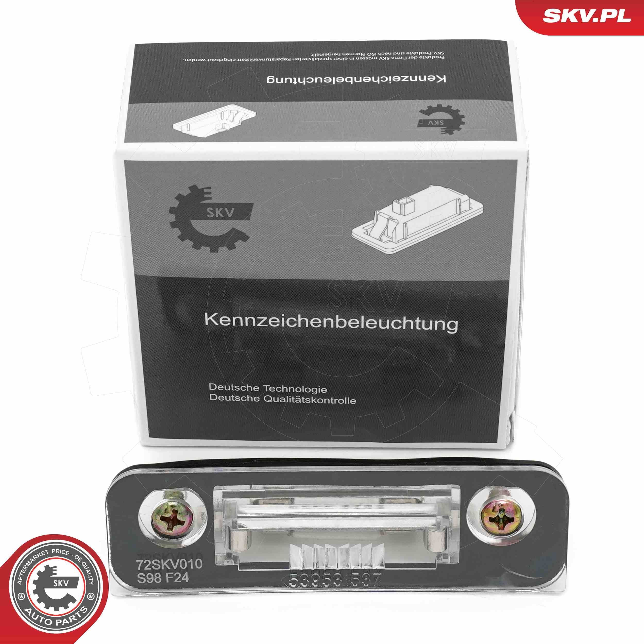 Luz de chapa de matrícula ESEN SKV 72SKV010 ESEN SKV 72SKV010: Luz de chapa de matrícula Ford FIESTA 2006