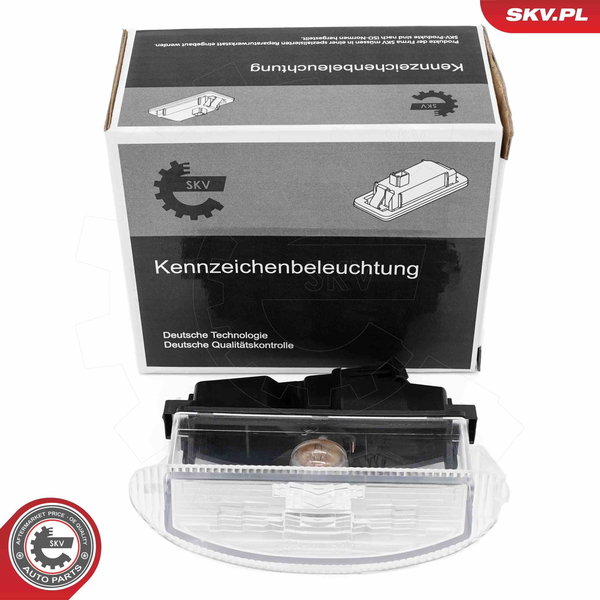 ESEN SKV Licence Plate Light 72SKV011 Renault SYMBOL / THALIA ESEN SKV number plate light 72SKV011