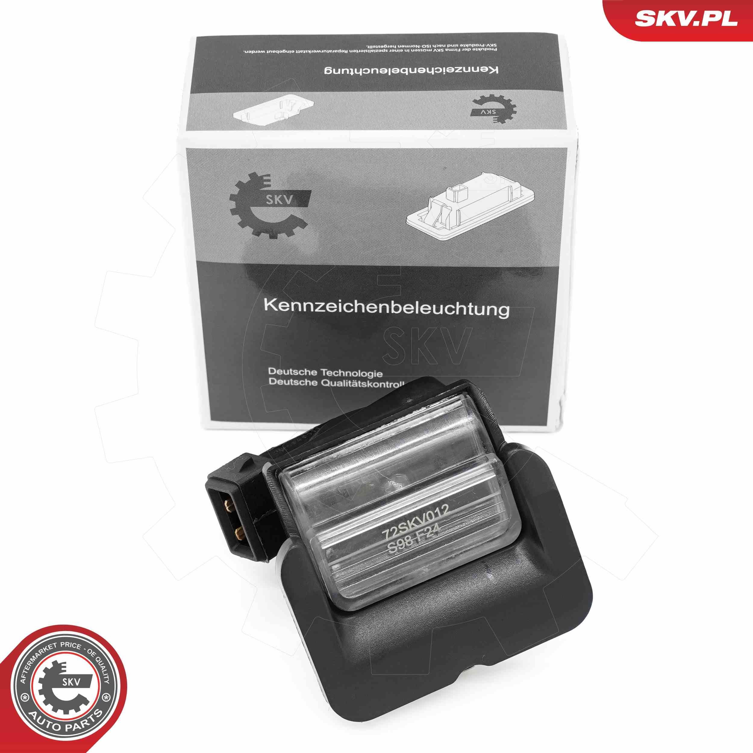 ESEN SKV Ożwietlenie tablicy rejestracyjnej 72SKV012 ESEN SKV Podświetlenie tablicy rejestracyjnej 72SKV012 ocena
