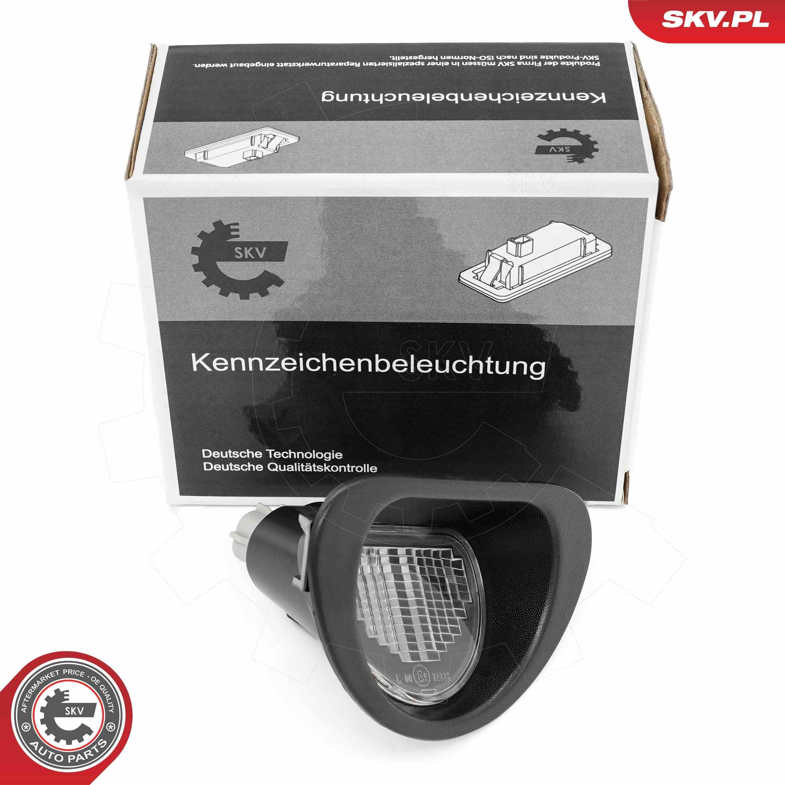ESEN SKV Nummerskyltsbelysning 72SKV030 72SKV030 ESEN SKV nummerplåtsbelysning PEUGEOT 407