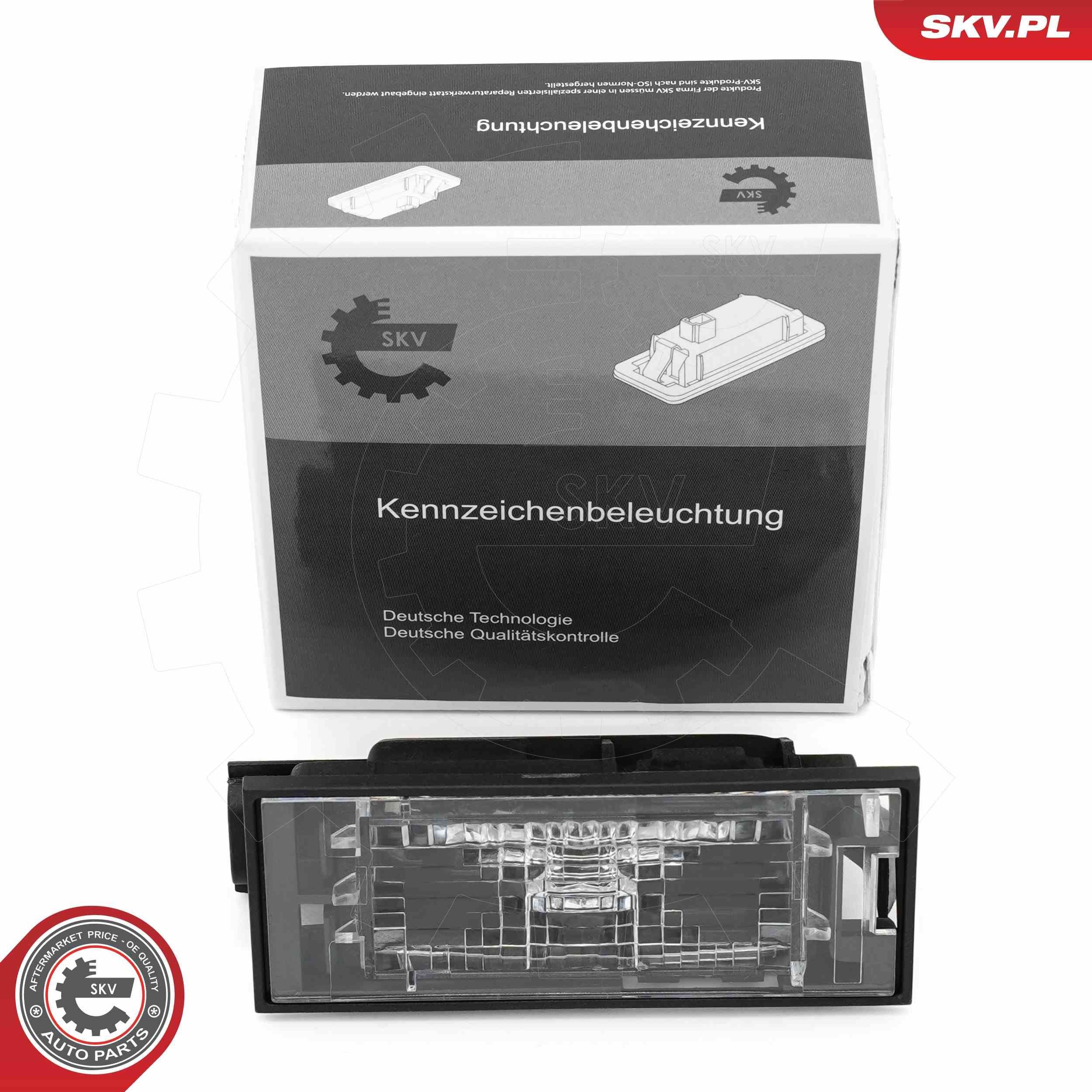 ESEN SKV Numurzīmes apgaismojuma lukturis 72SKV035 72SKV035 Numurzīmes apgaismojuma lukturis NISSAN QASHQAI ESEN SKV