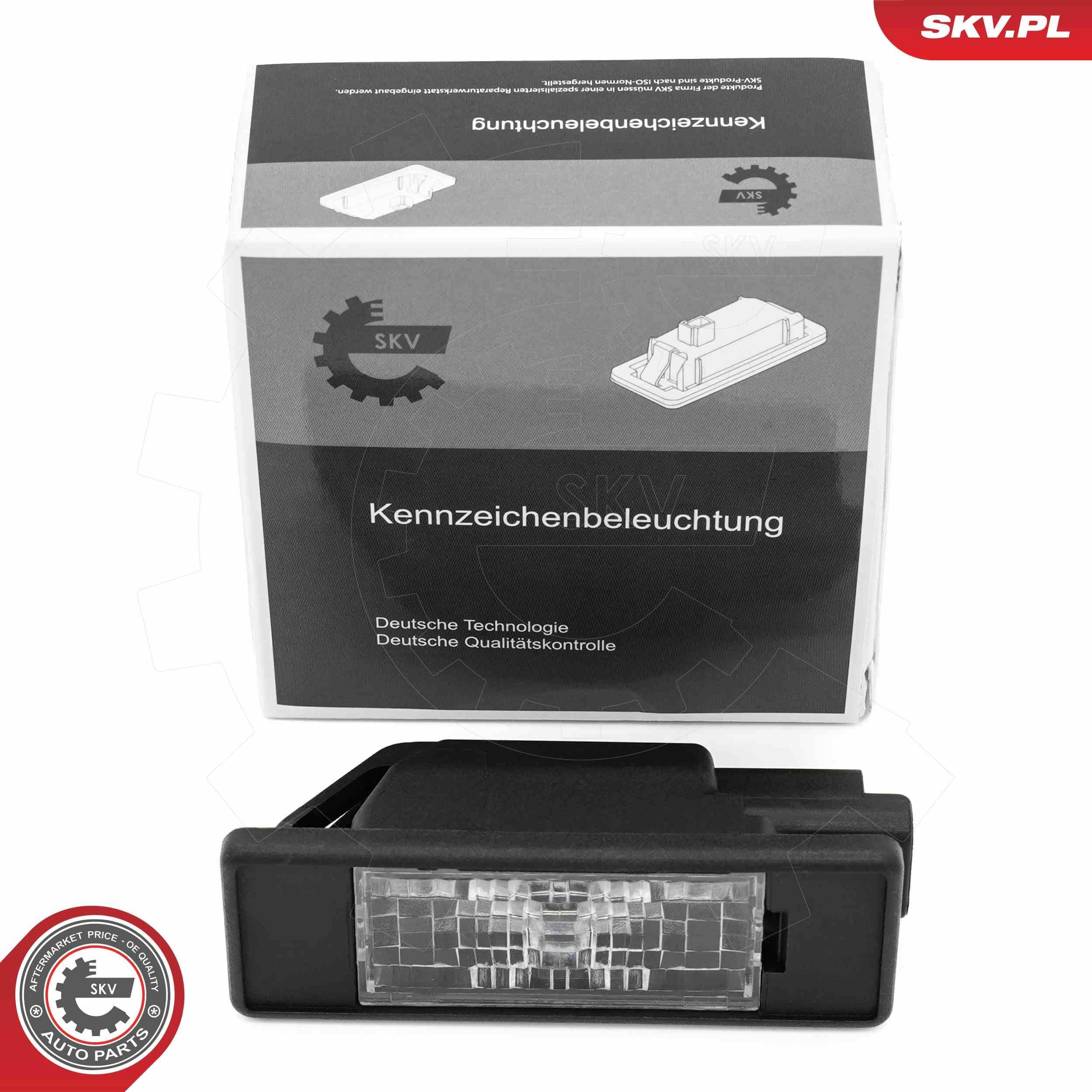 ESEN SKV Luz de chapa de matrícula 72SKV037 ESEN SKV 72SKV037 Luz de chapa de matrícula Peugeot RCZ Coupe originais preço