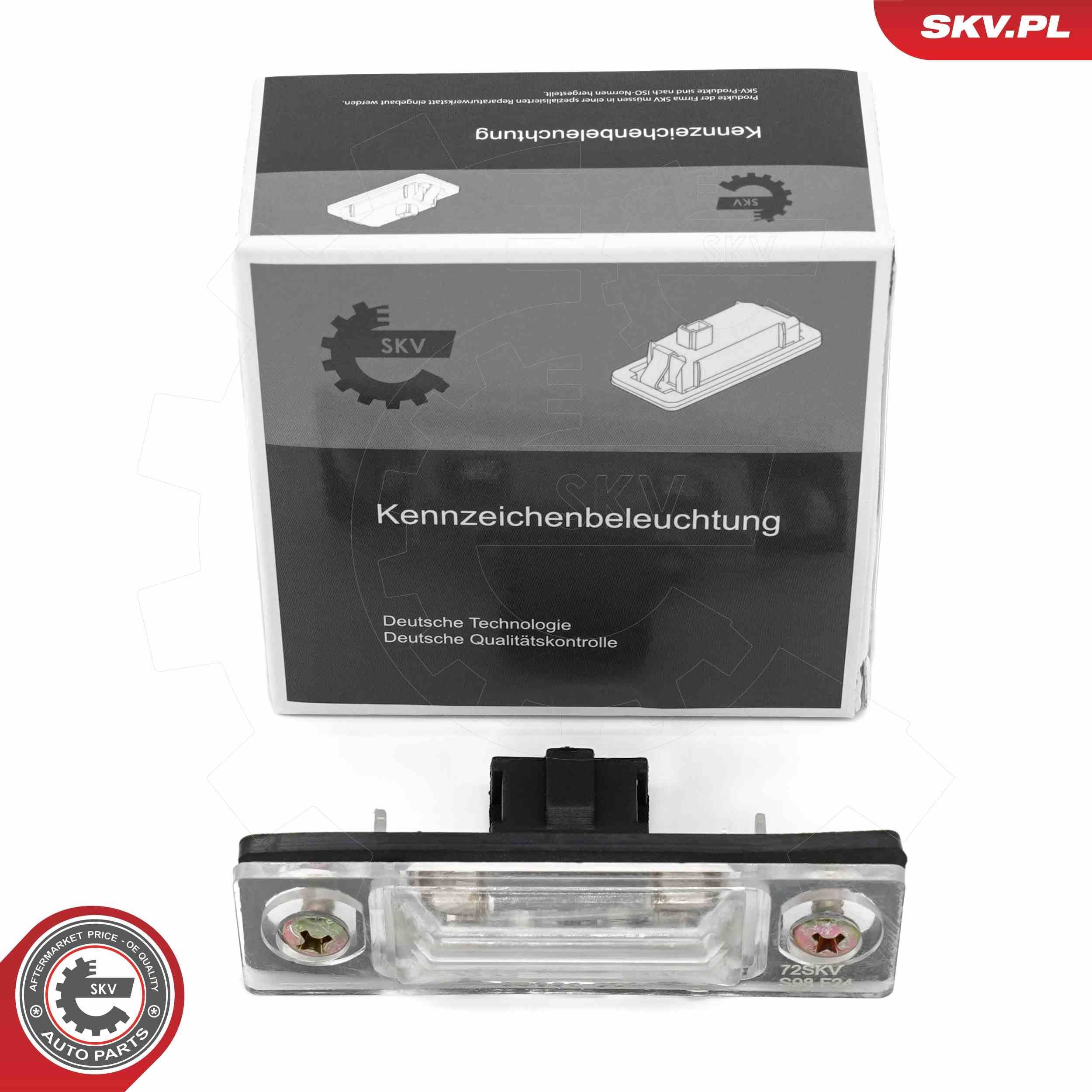 ESEN SKV Ożwietlenie tablicy rejestracyjnej 72SKV038 auto Podświetlenie rejestracji ESEN SKV 72SKV038 kupić
