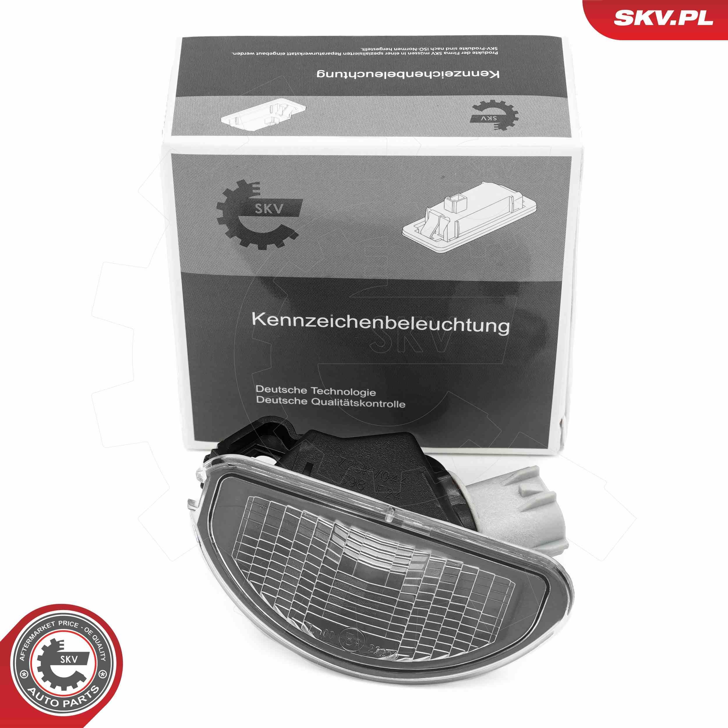 Luz de chapa de matrícula ESEN SKV 72SKV044 ESEN SKV 72SKV044 Luz placa matrícula TOYOTA AYGO 2024