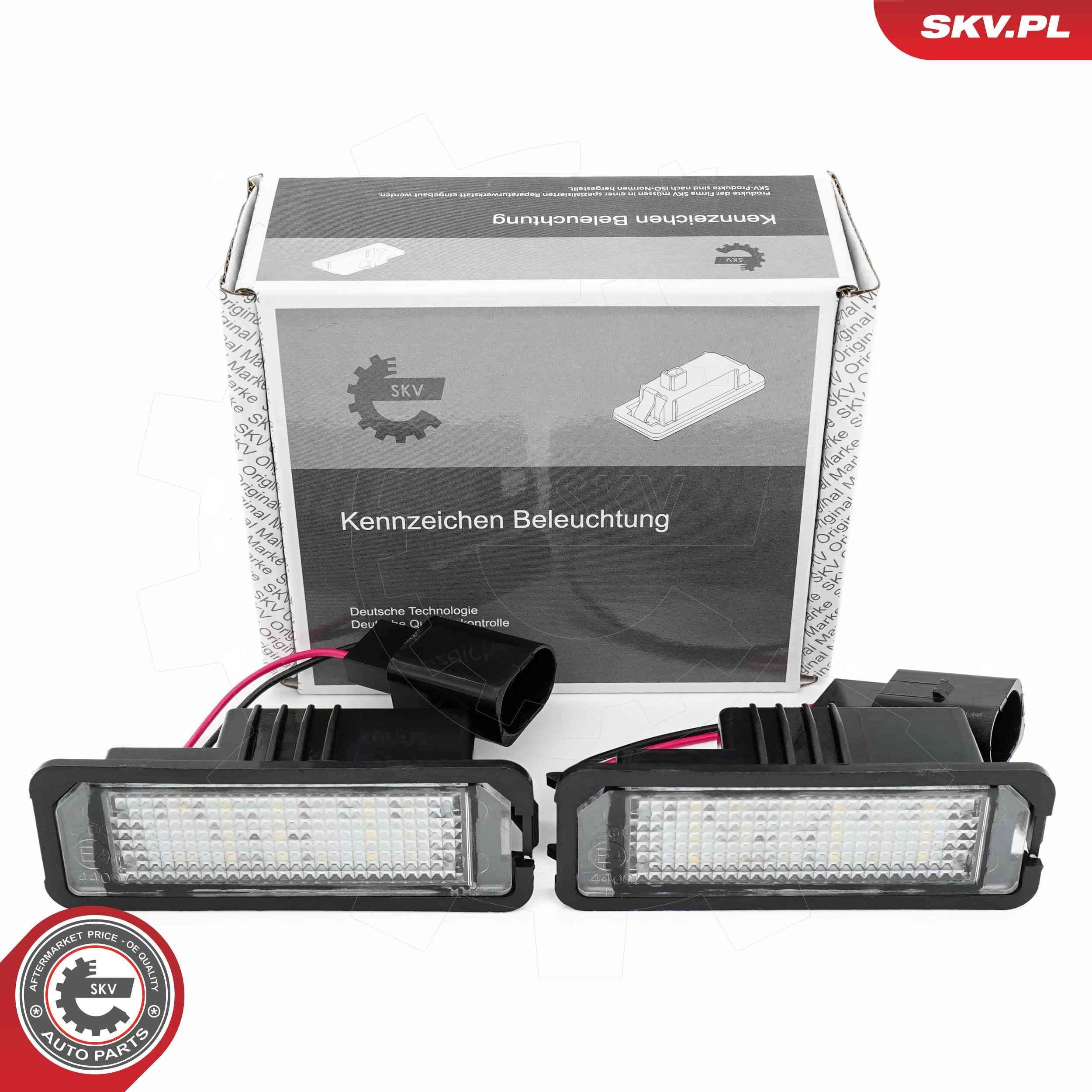 ESEN SKV Nummerskiltlys 72SKV512 72SKV512 Glødelampe nummerskiltlys VW UP ESEN SKV