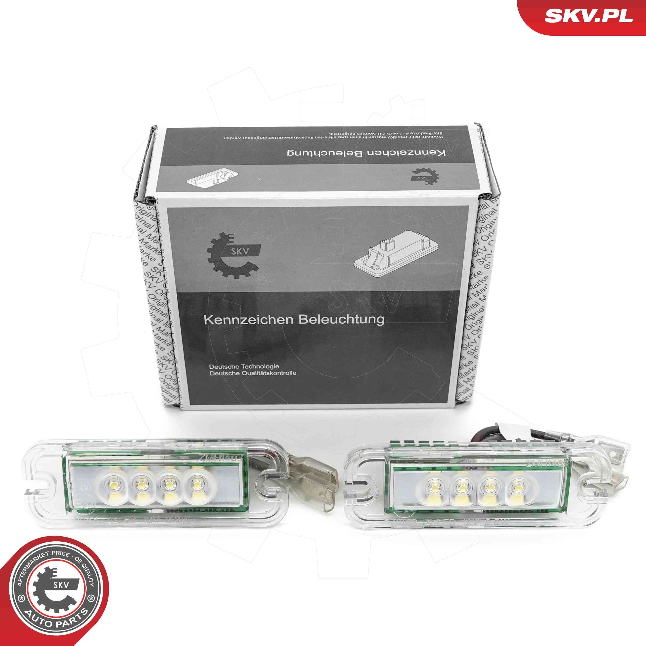 ESEN SKV Luz de chapa de matrícula 72SKV523 ESEN SKV Luz de chapa de matrícula MAZDA 72SKV523