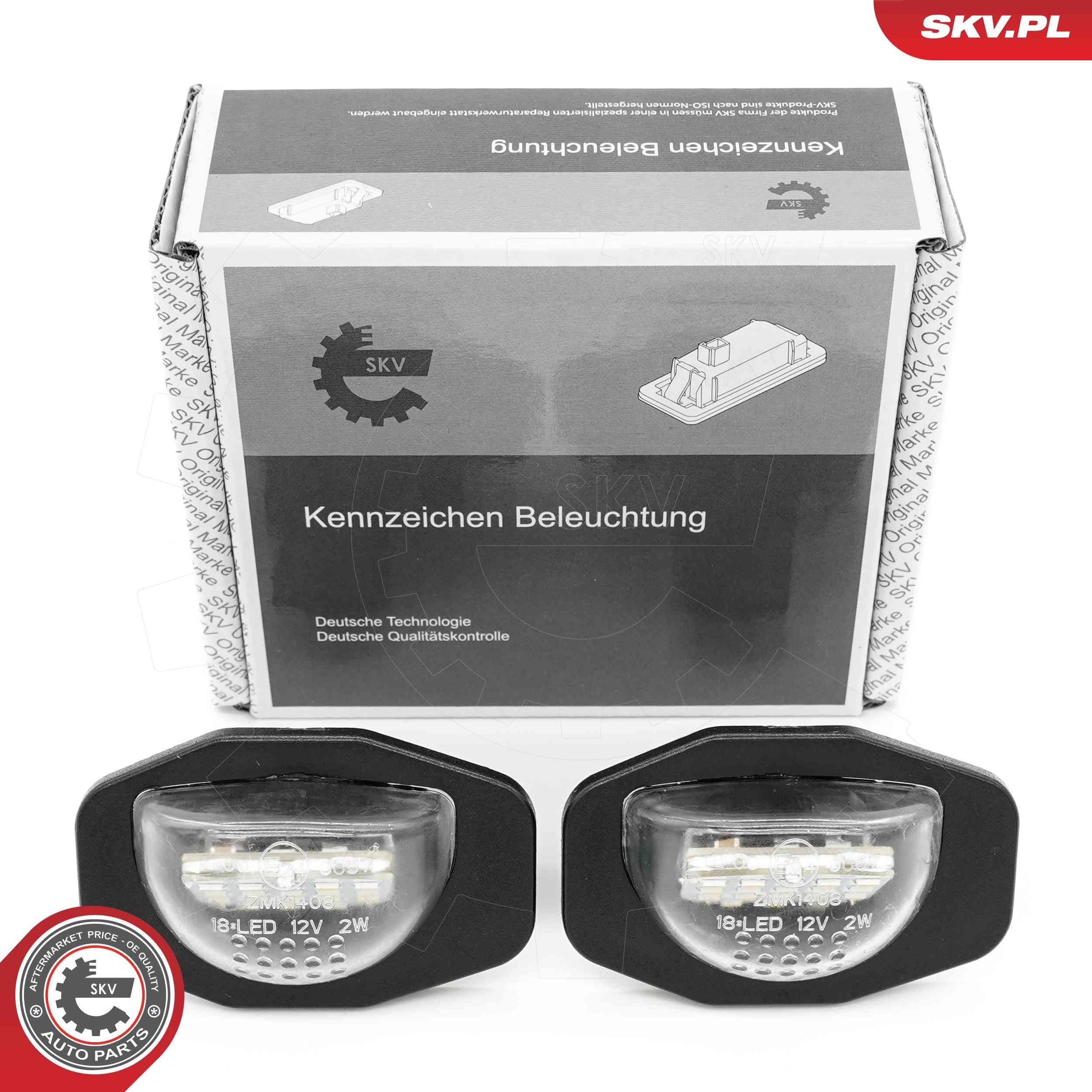 ESEN SKV Osvetlenie poznávacej značky 72SKV525 72SKV525 Osvetlenie poznávacej značky TOYOTA LAND CRUISER ESEN SKV
