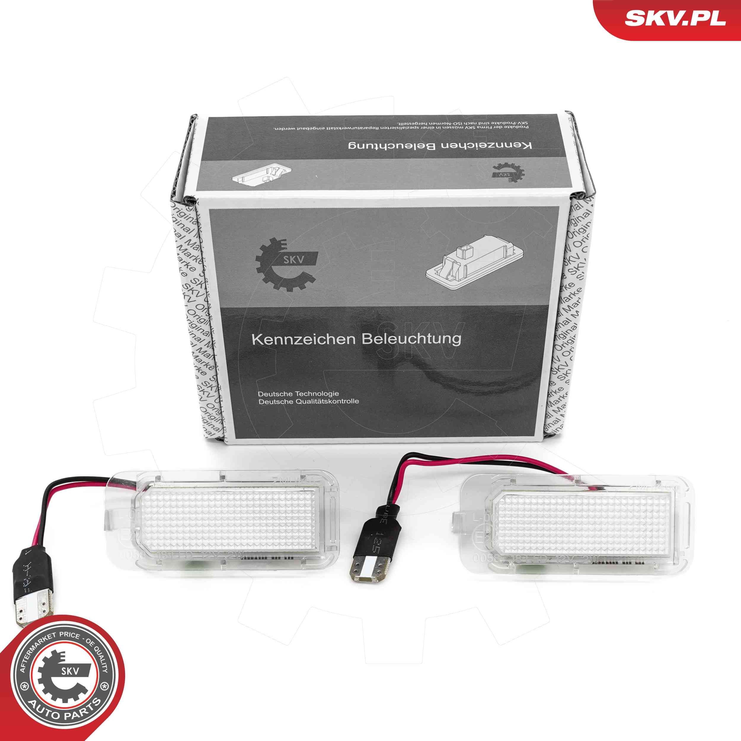 ESEN SKV Φωτισμός πινακίδας κυκλοφορίας 72SKV526 ESEN SKV 72SKV526 Φωτα πινακιδας αυτοκινητου Ford Fiesta Mk6 Van φθηνά