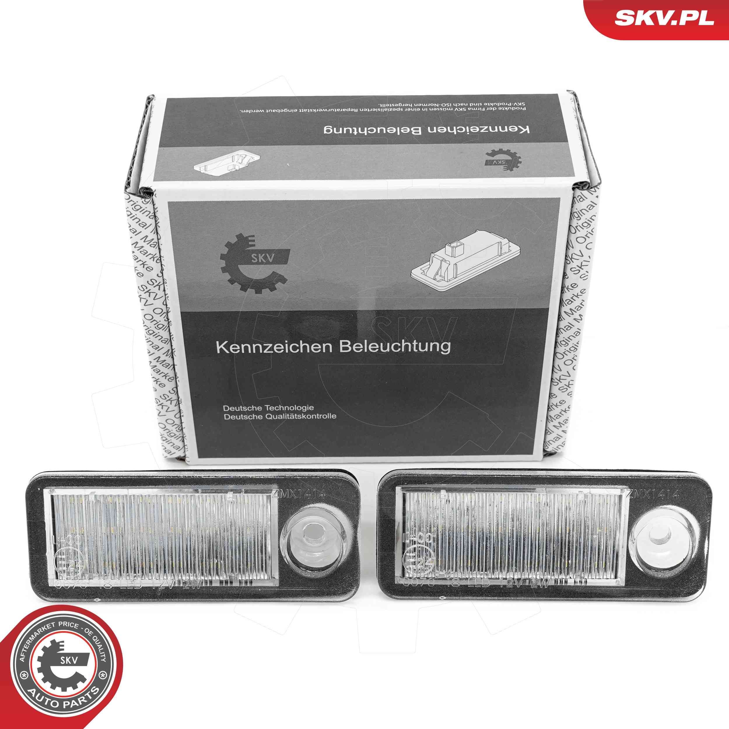 ESEN SKV Numurzīmes apgaismojuma lukturis 72SKV528 Numurzīmes apgaismojuma lukturis ESEN SKV Nissan QASHQAI 72SKV528