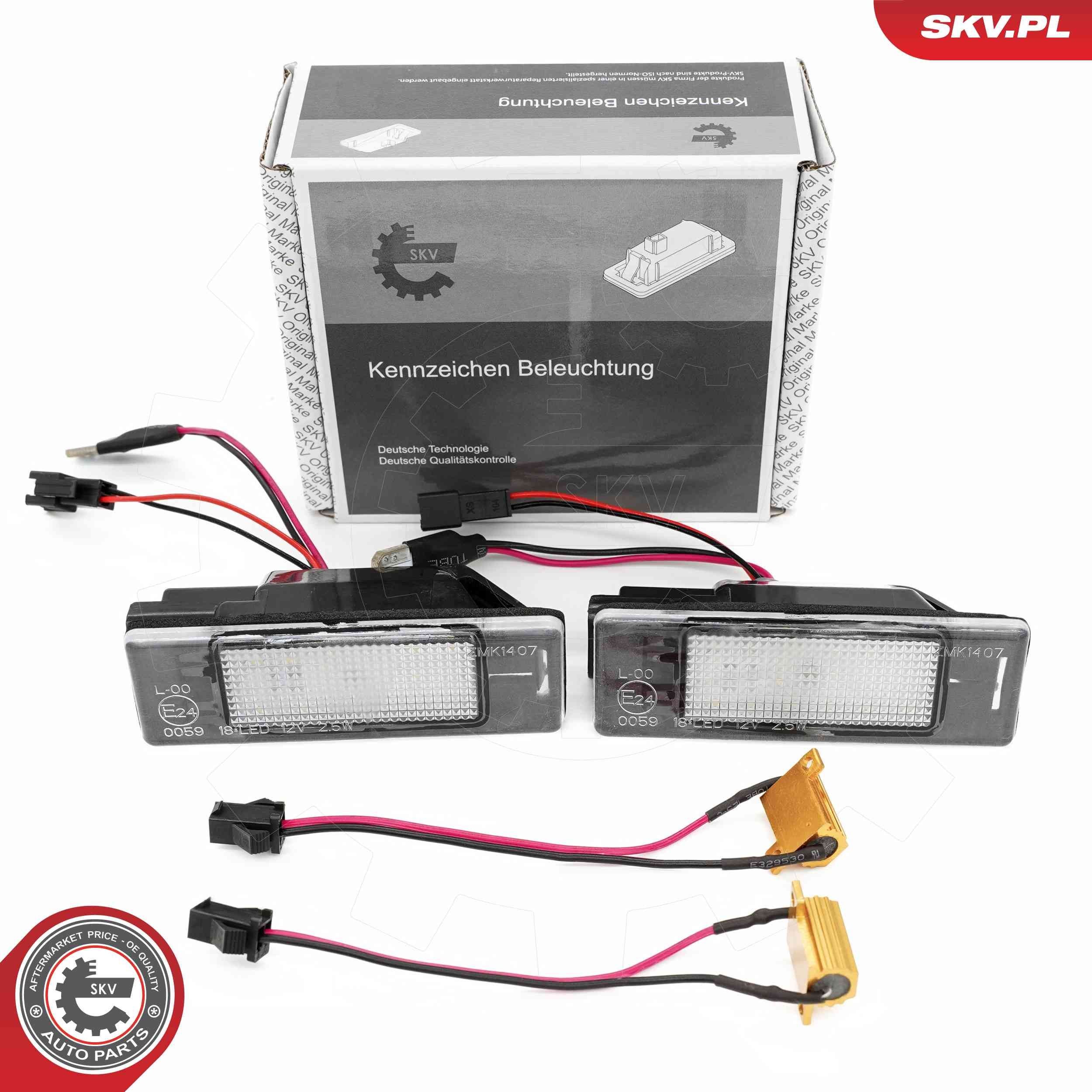 ESEN SKV Licence Plate Light 72SKV530 72SKV530 ESEN SKV number plate light for VOLVO S60