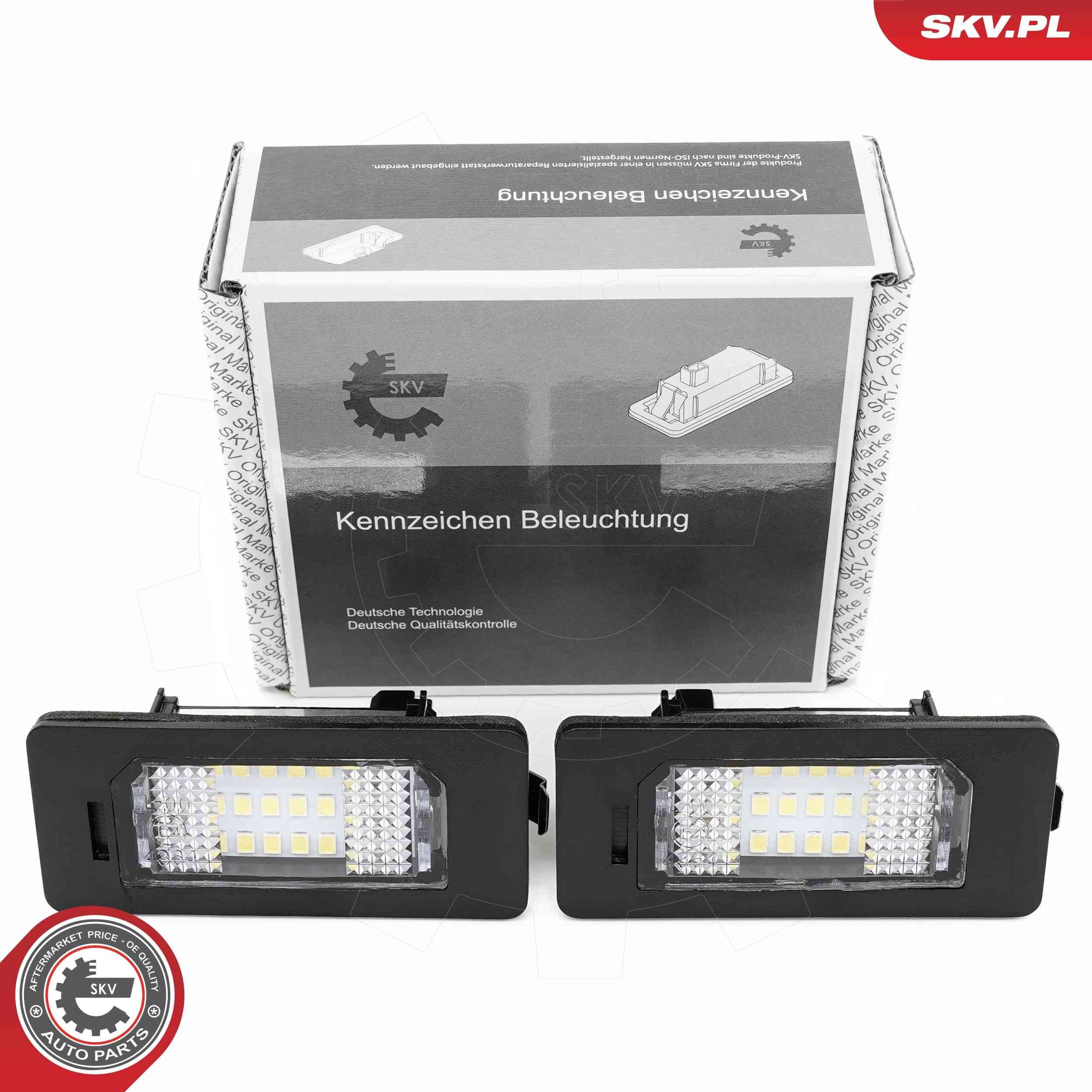 ESEN SKV Luz de chapa de matrícula 72SKV531 Luz de placa ESEN SKV Toyota VERSO 72SKV531