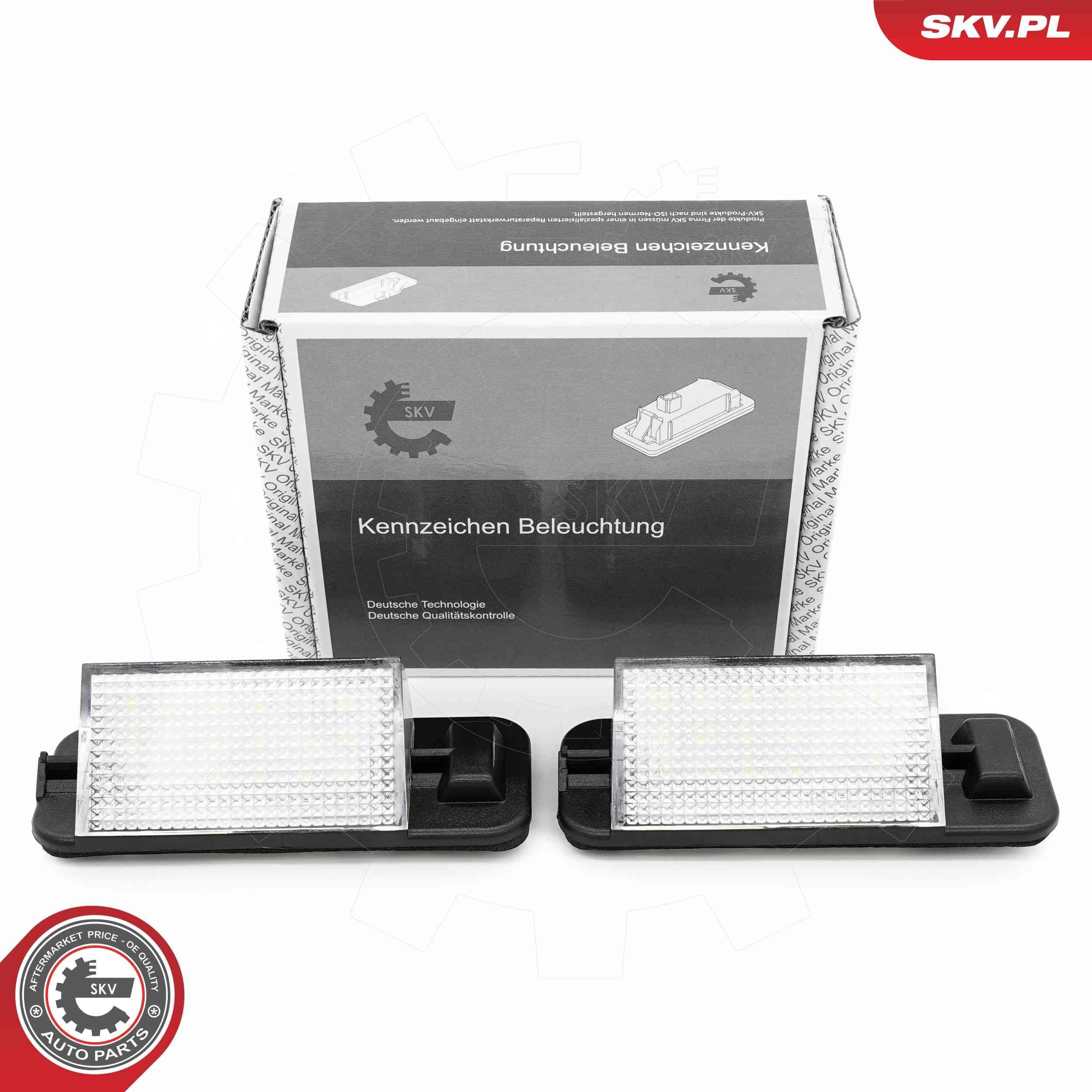 ESEN SKV Numurzīmes apgaismojuma lukturis 72SKV532 Numurzīmes apgaismojuma lukturis ESEN SKV Renault SANDERO / STEPWAY 72SKV532