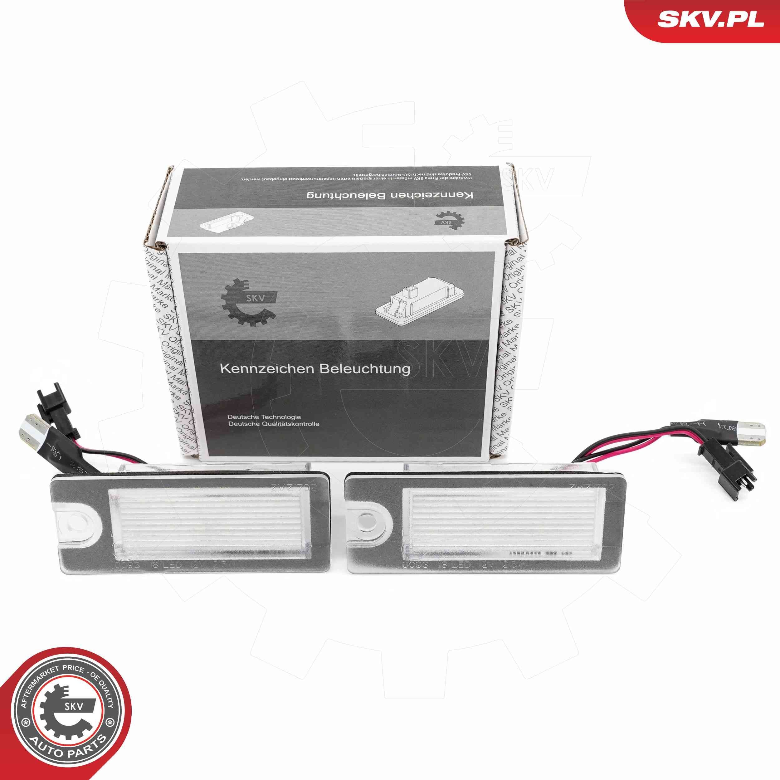 ESEN SKV Numurzīmes apgaismojuma lukturis 72SKV542 Numurzīmes apgaismojuma lukturis ESEN SKV SANDERO / STEPWAY 72SKV542 lēti