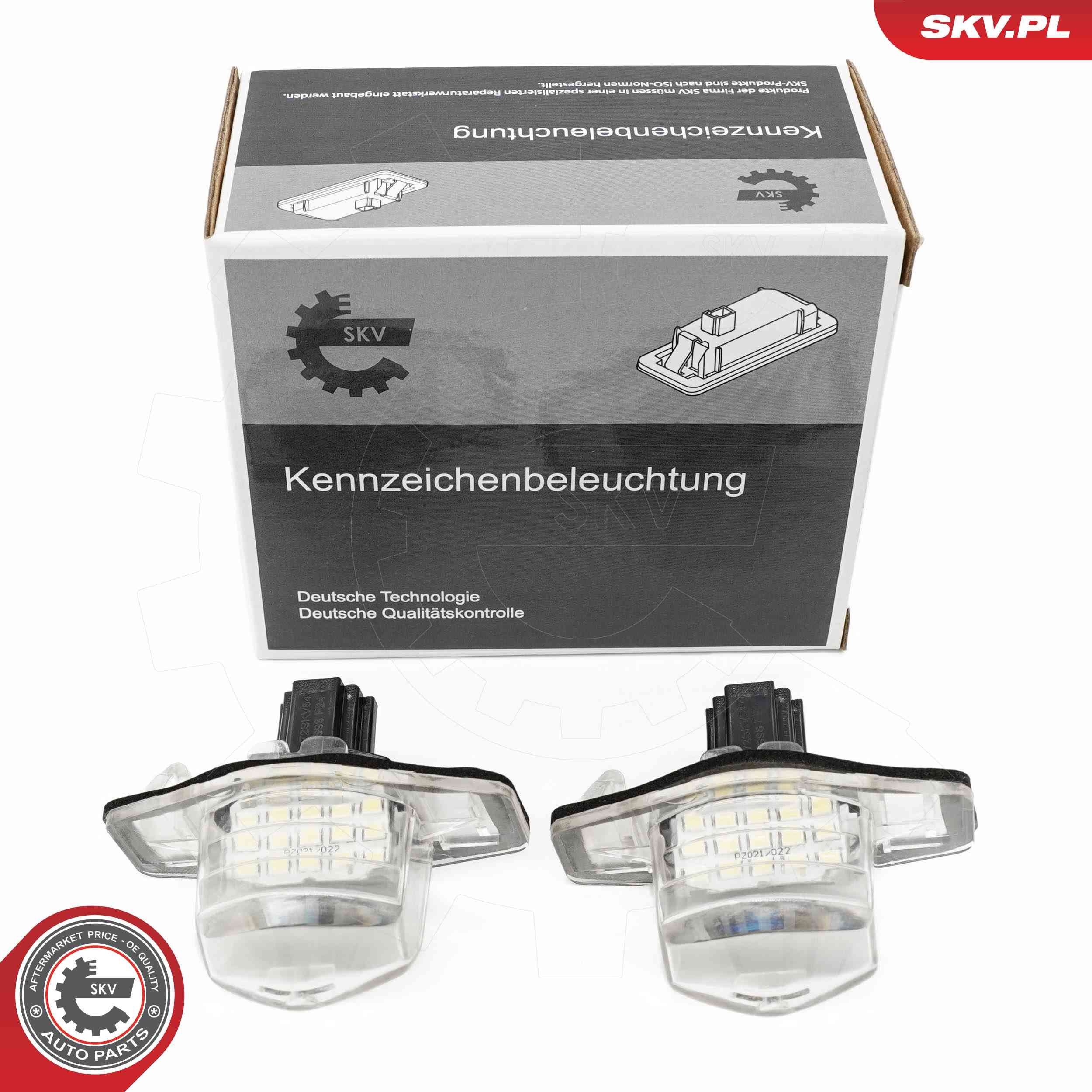 ESEN SKV Numurzīmes apgaismojuma lukturis 72SKV547 72SKV547 Numurzīmes apgaismojuma lukturis RENAULT SANDERO / STEPWAY ESEN SKV