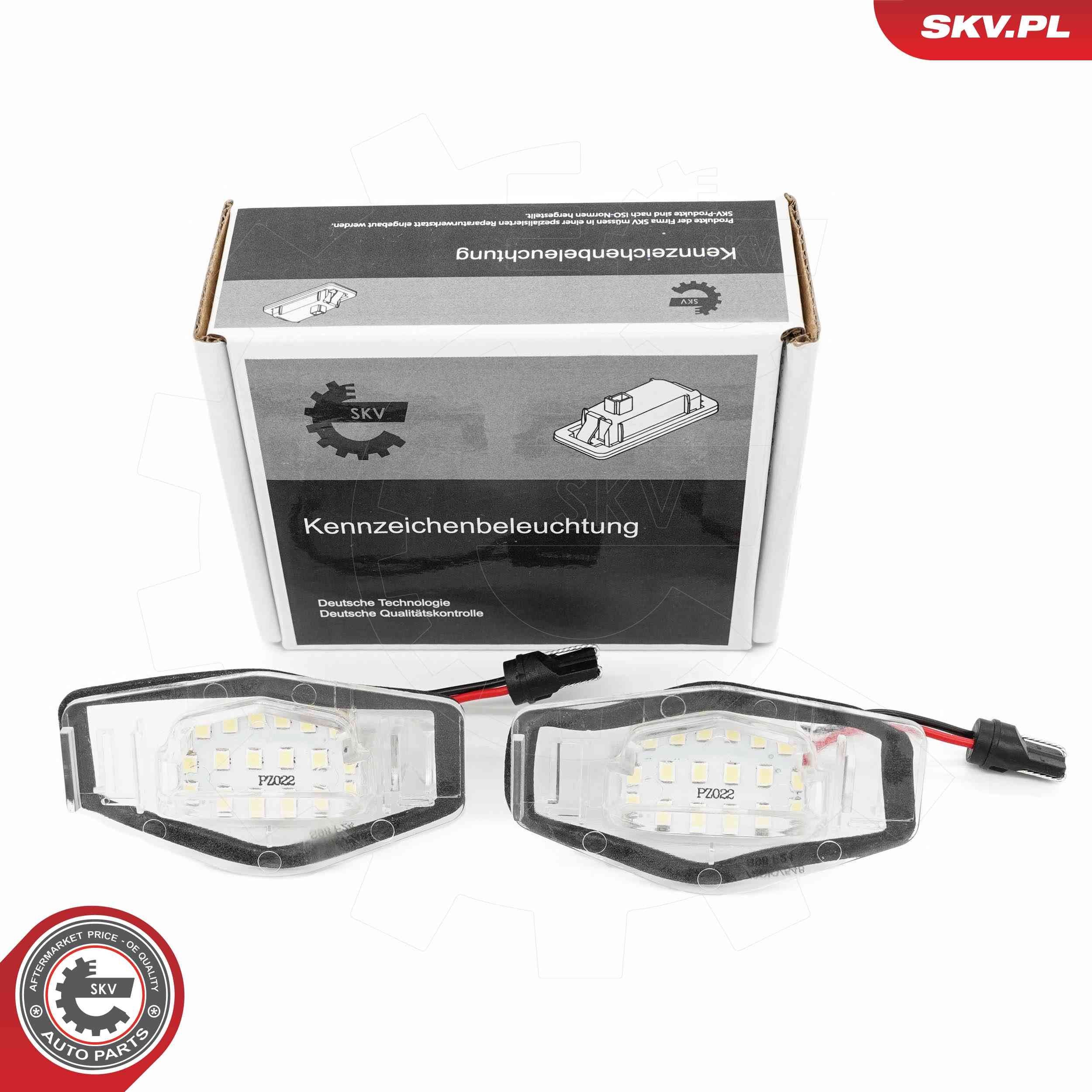 ESEN SKV Licence Plate Light 72SKV548 Volvo S60 ESEN SKV number plate light 72SKV548
