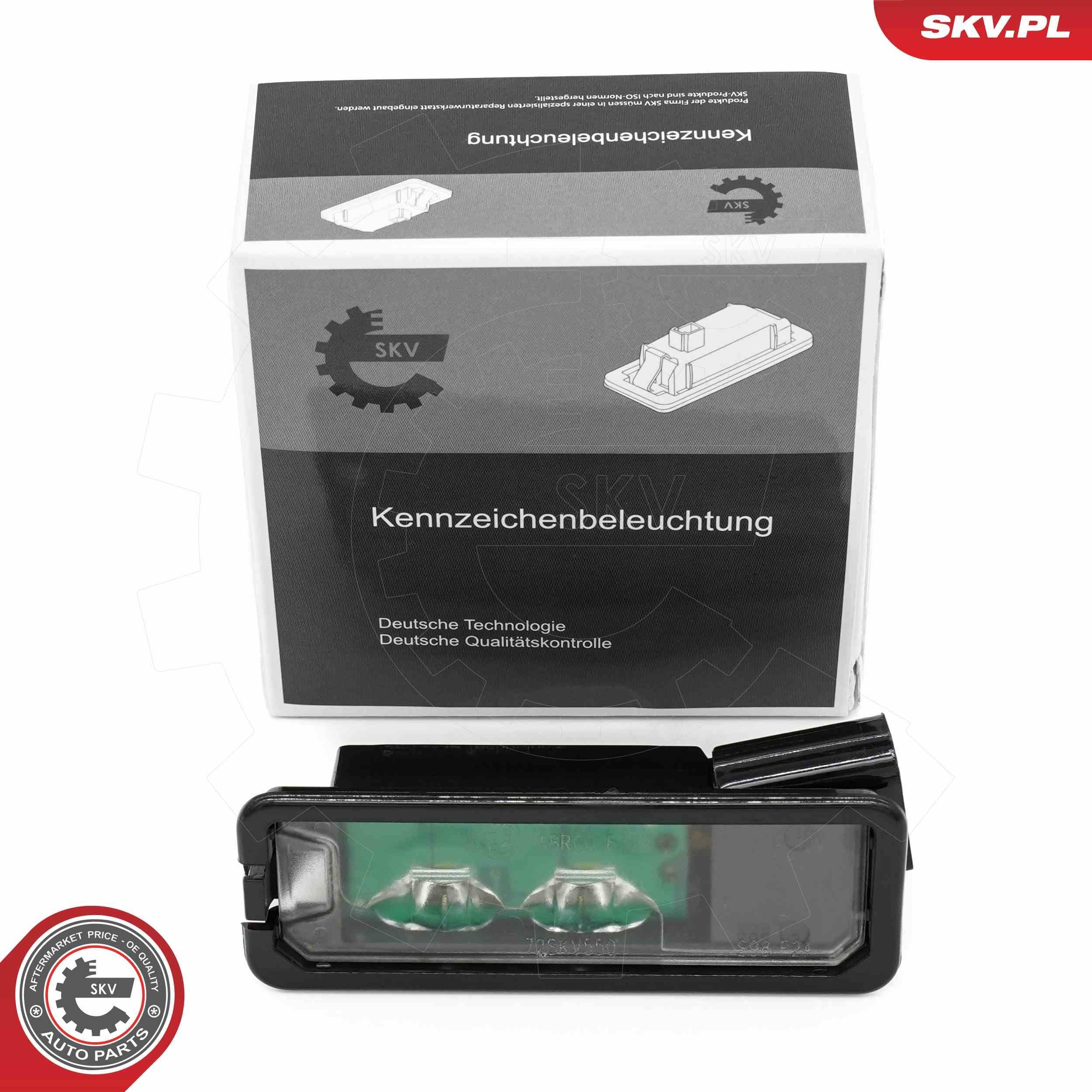 ESEN SKV Nummerskiltlys 72SKV550 72SKV550 Skiltlys MAZDA 3 ESEN SKV