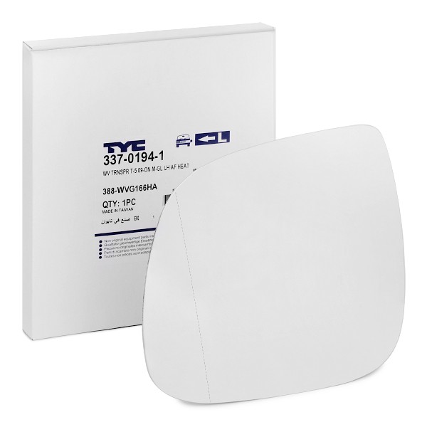 Sklo vonkajżieho zrkadla TYC 337-0194-1 TYC 337-0194-1 Spätné zrkadlo Volkswagen AMAROK 2016