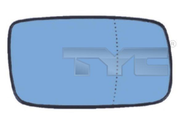 TYC Speilglass, ytterspeil 338-0009-1 Sidespeil TYC Volvo 240 338-0009-1