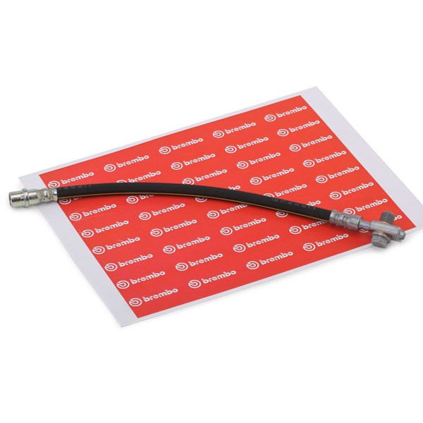 BREMBO Brake hose T 85 049 Audi 4F2, C6 Flexible brake pipe T 85 049 BREMBO