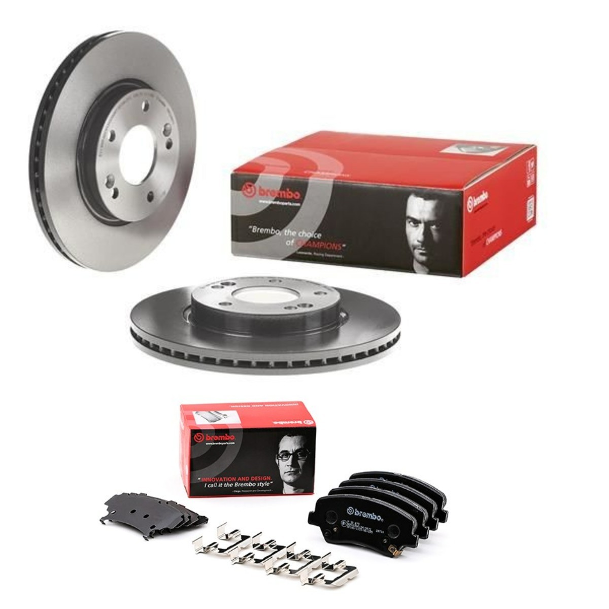 Kit de travões BREMBO BRB3405N0058 BREMBO Prime BRB3405N0058 Kit de pastilhas de travão e disco HYUNDAI i30 2014